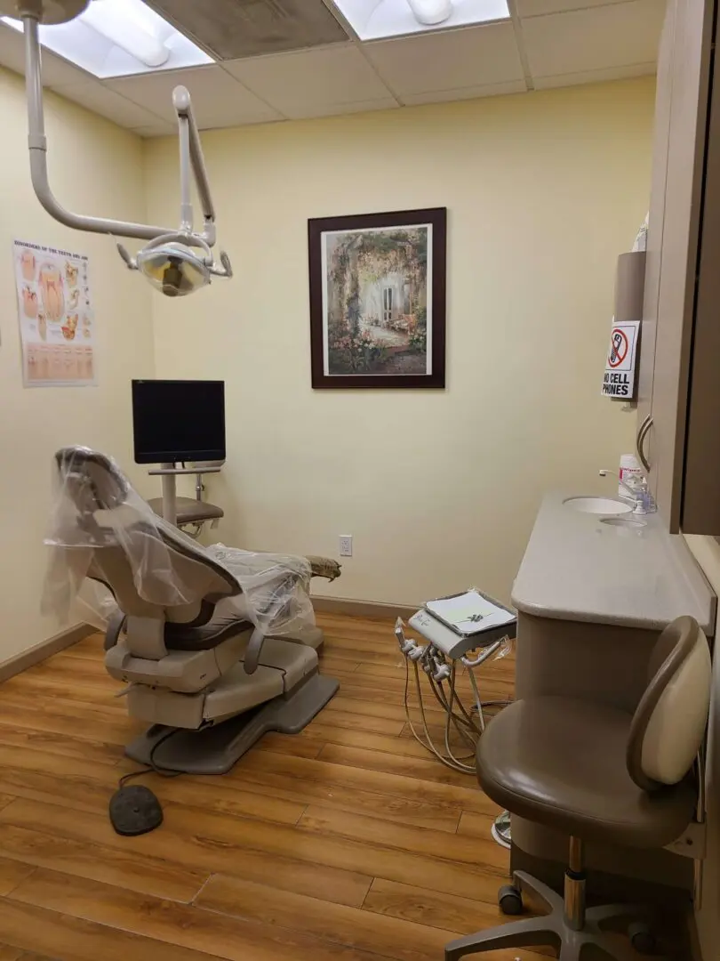 A Dental Office With an Examining Chair